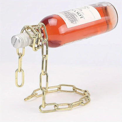 Creative Wine Bottle Rack Personality Rope Whisky Holder Serpentine Snake Suspension Chain Home Table Decoration Display Gifts