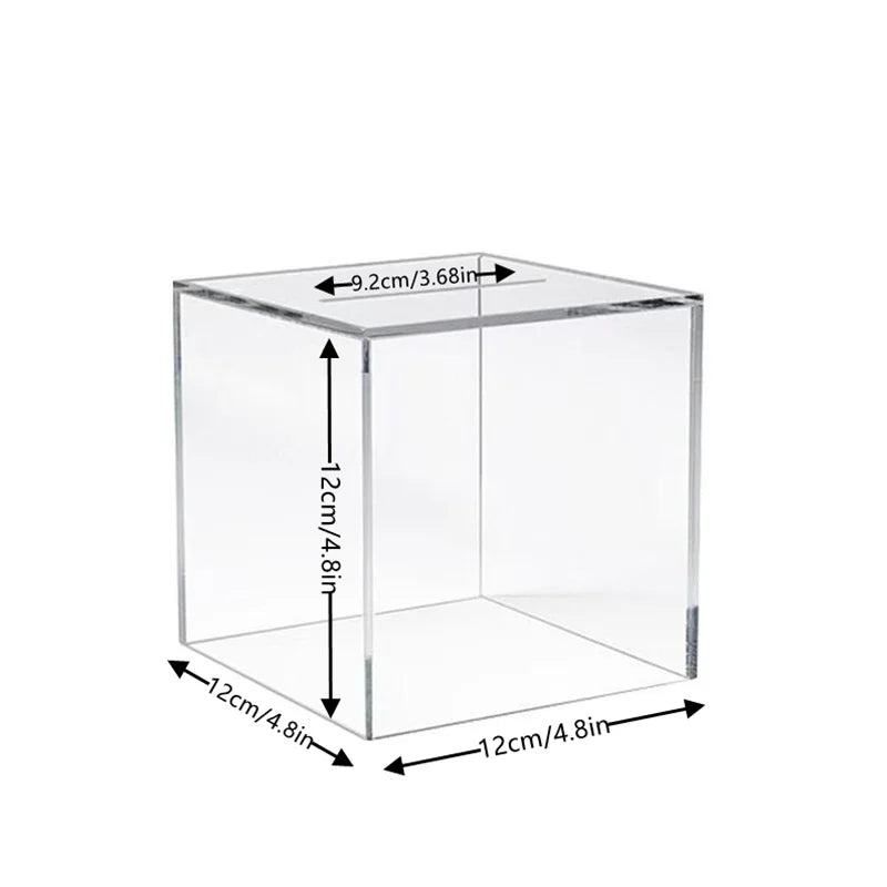 Personalized customized name transparent piggy bank, thickened acrylic material piggy bank