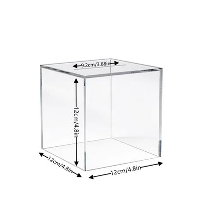 Personalized customized name transparent piggy bank, thickened acrylic material piggy bank
