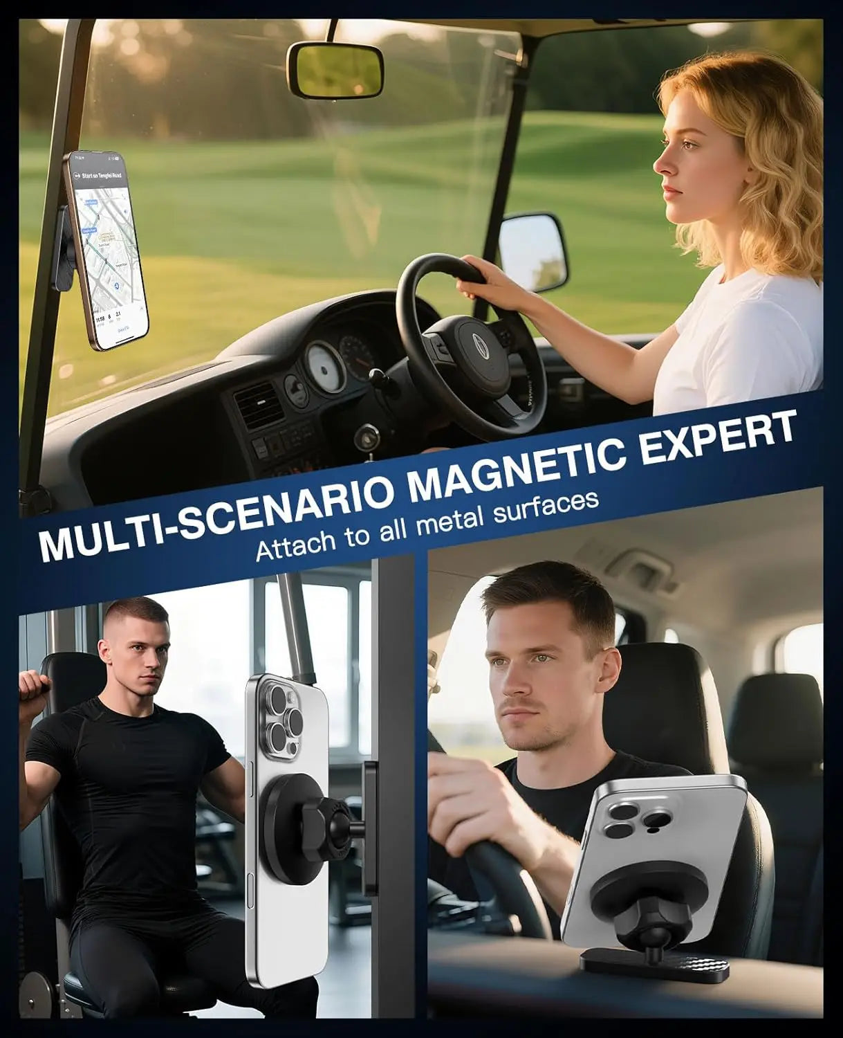 Dual Magnetic Phone Holder