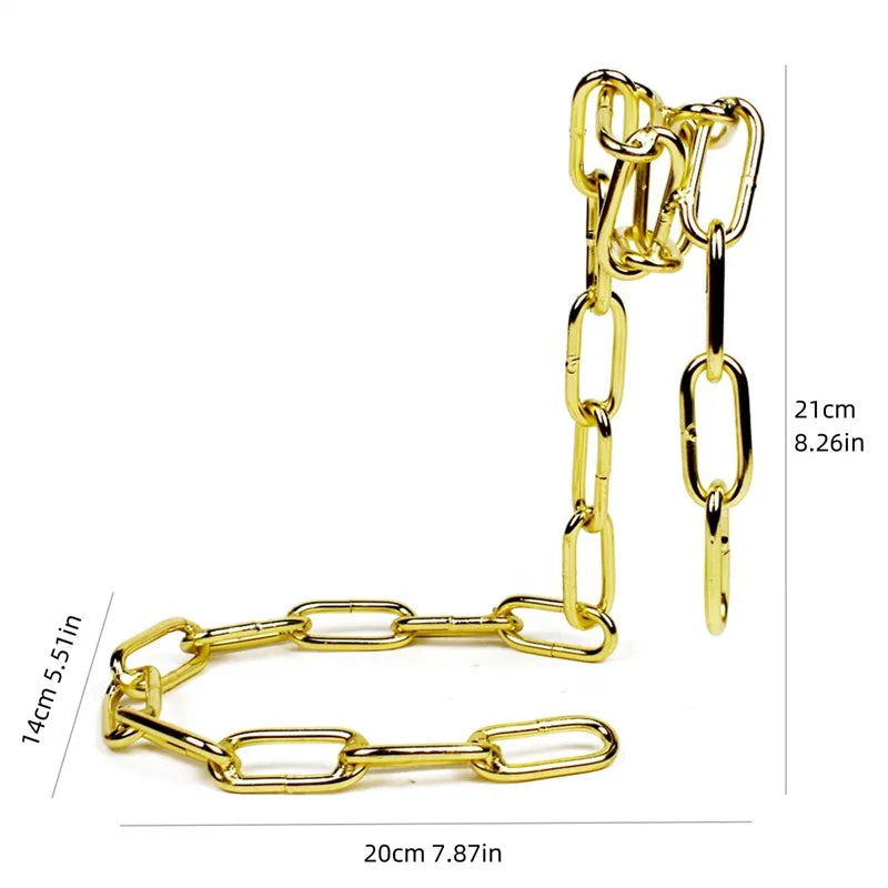 Creative Wine Bottle Rack Personality Rope Whisky Holder Serpentine Snake Suspension Chain Home Table Decoration Display Gifts